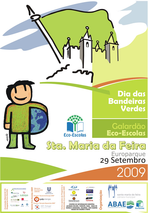 Cartaz “Dia das Bandeiras Verdes - Galardão Eco-Escolas 2009”