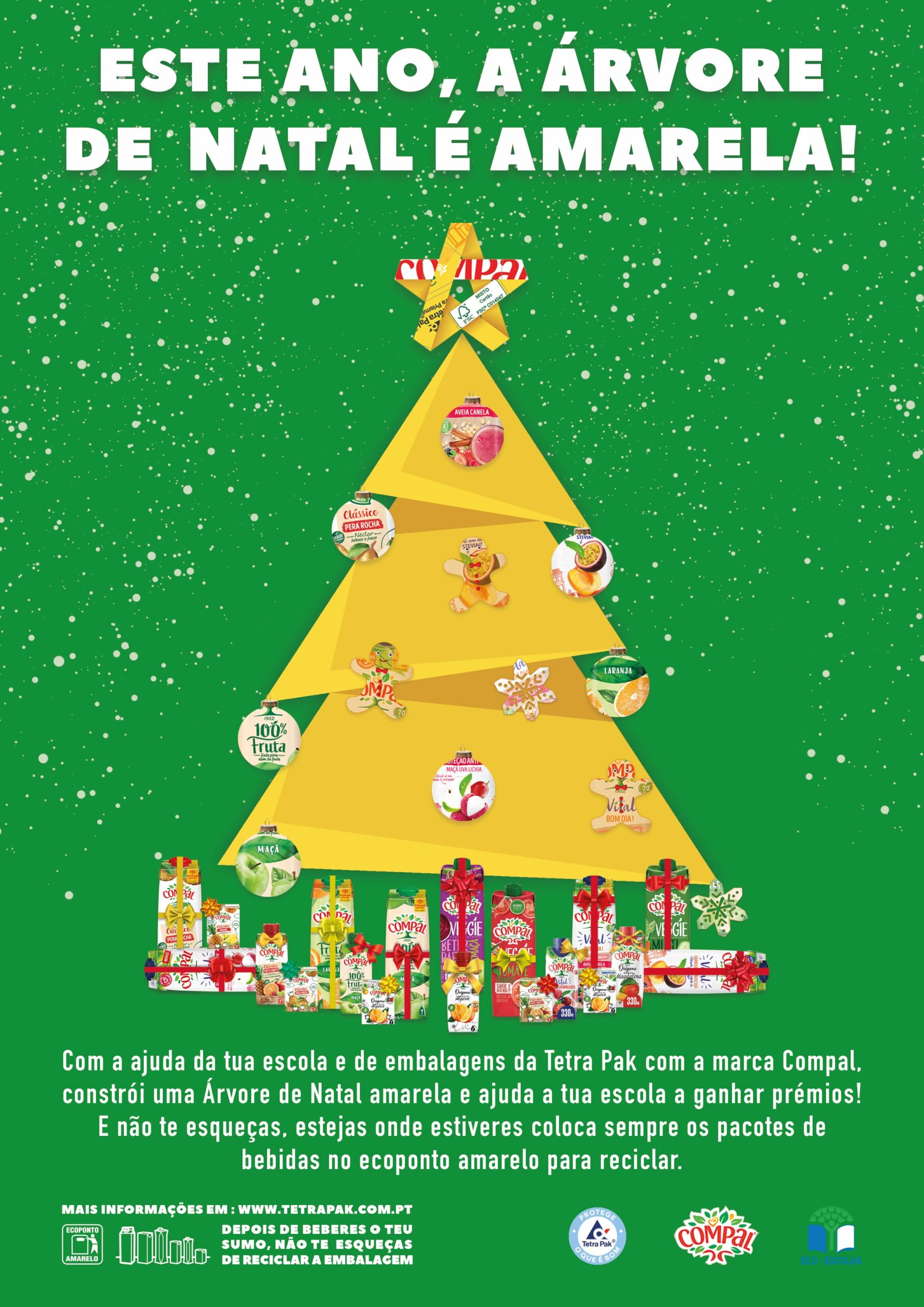 Este Ano, a Árvore de Natal é Amarela! – Eco-Escolas