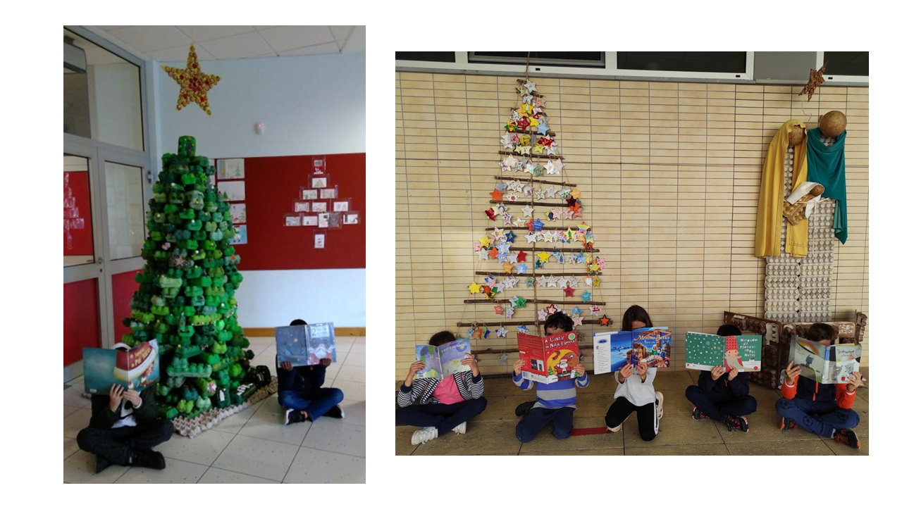 A Associação de Pais participou a decoração da Escola, através da realização de uma árvore de Natal, que foi colocada no interior da escola, e de um presépio, que ficou no seu exterior, ambos reutilizando caixas de ovos trazidas pelos alunos, de casa. As